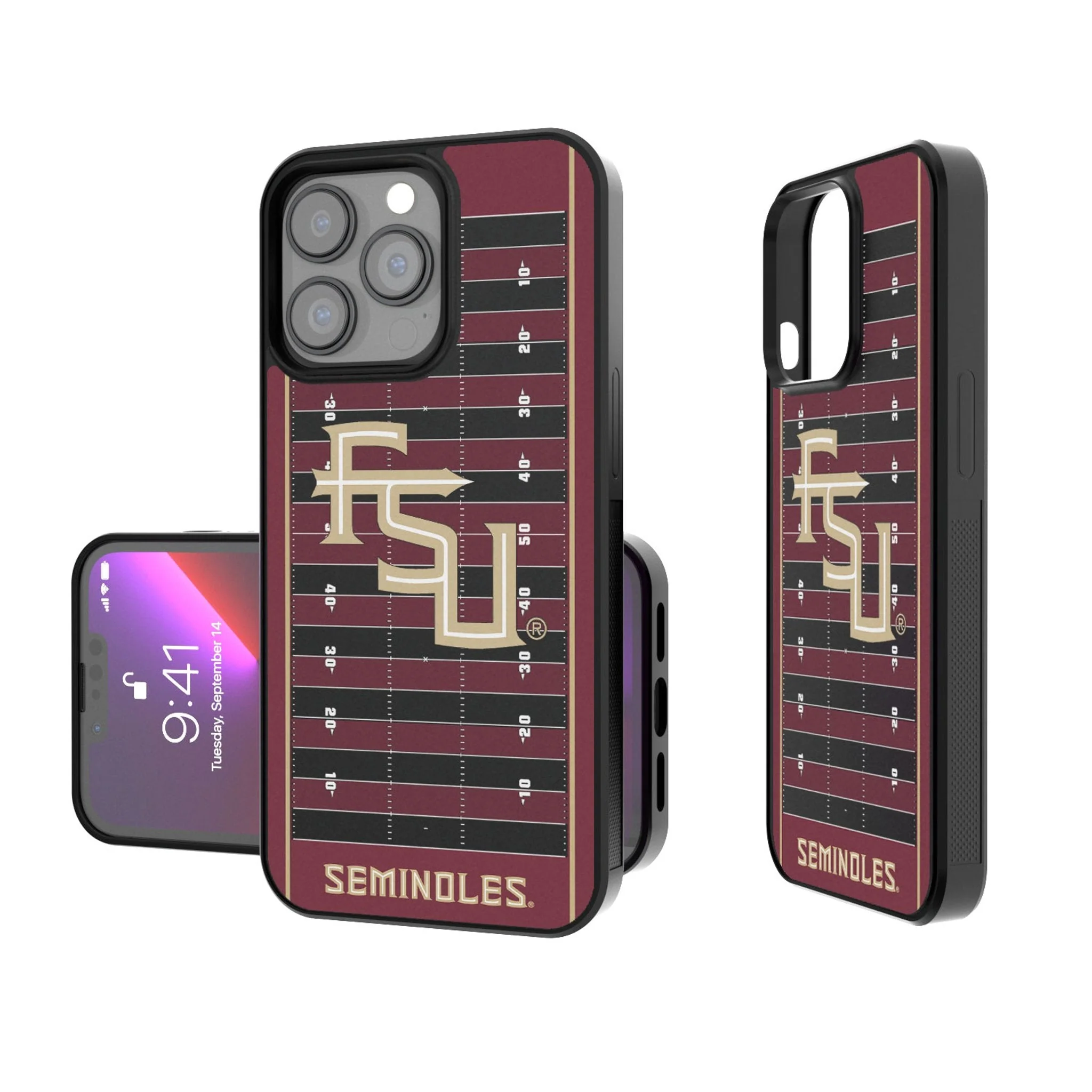 Florida State University Seminoles Athletic Wordmark Field Bump Phone Case