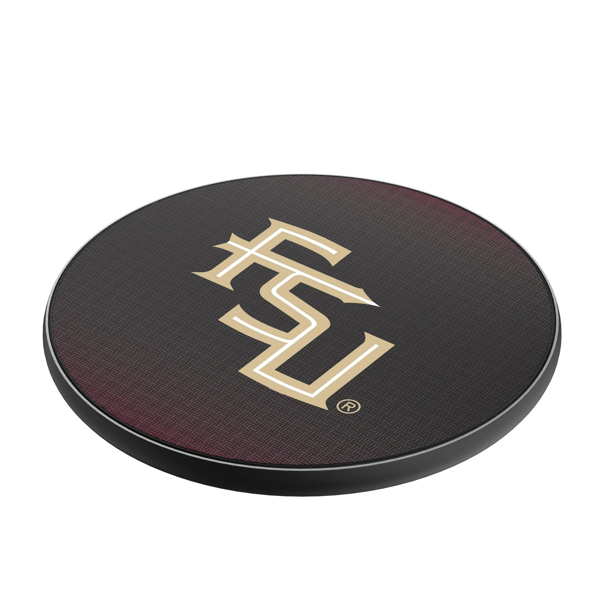 Florida State University Seminoles Athletic Wordmark Linen 15-Watt Wireless Charger - Image 2