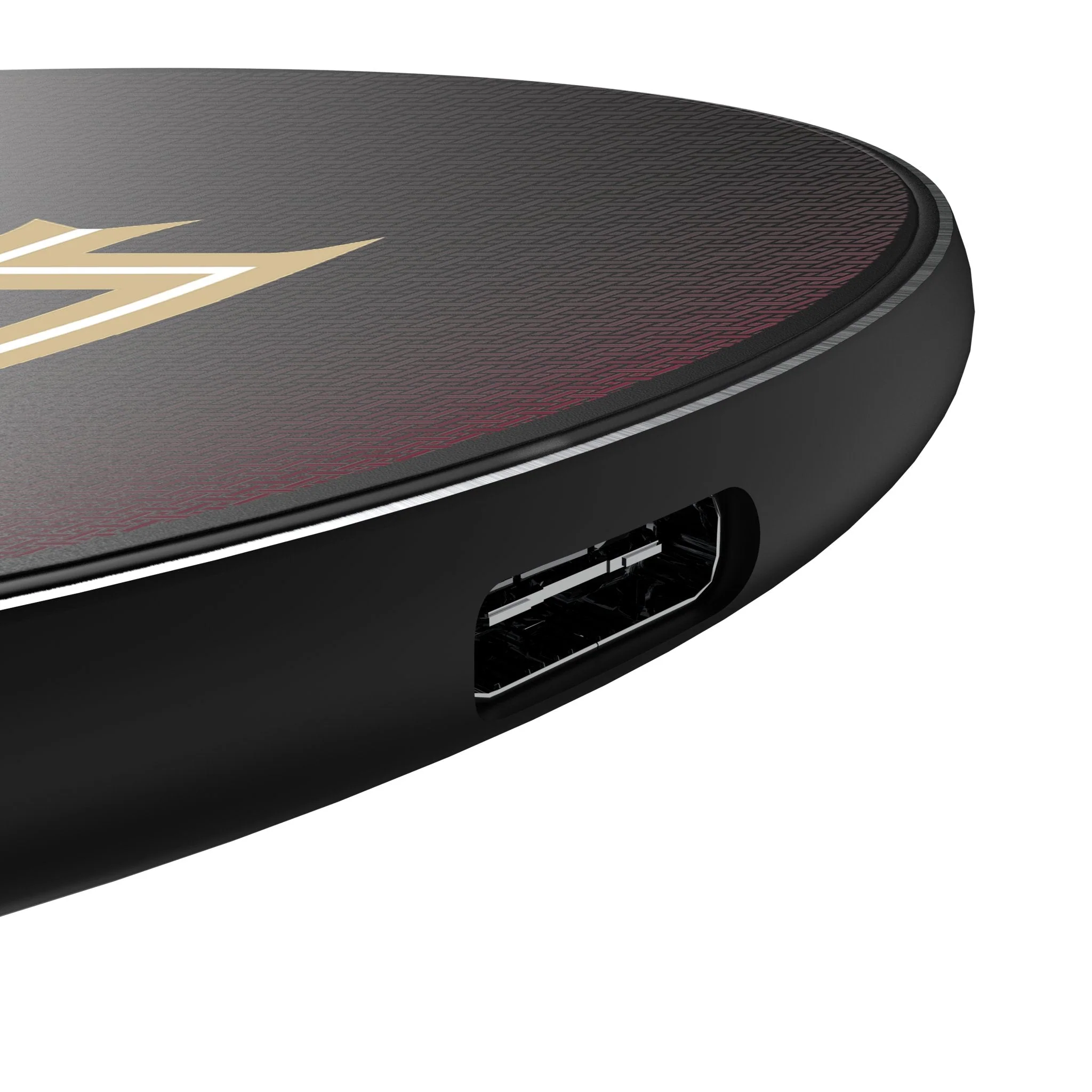Florida State University Seminoles Athletic Wordmark Linen 15-Watt Wireless Charger - Image 3
