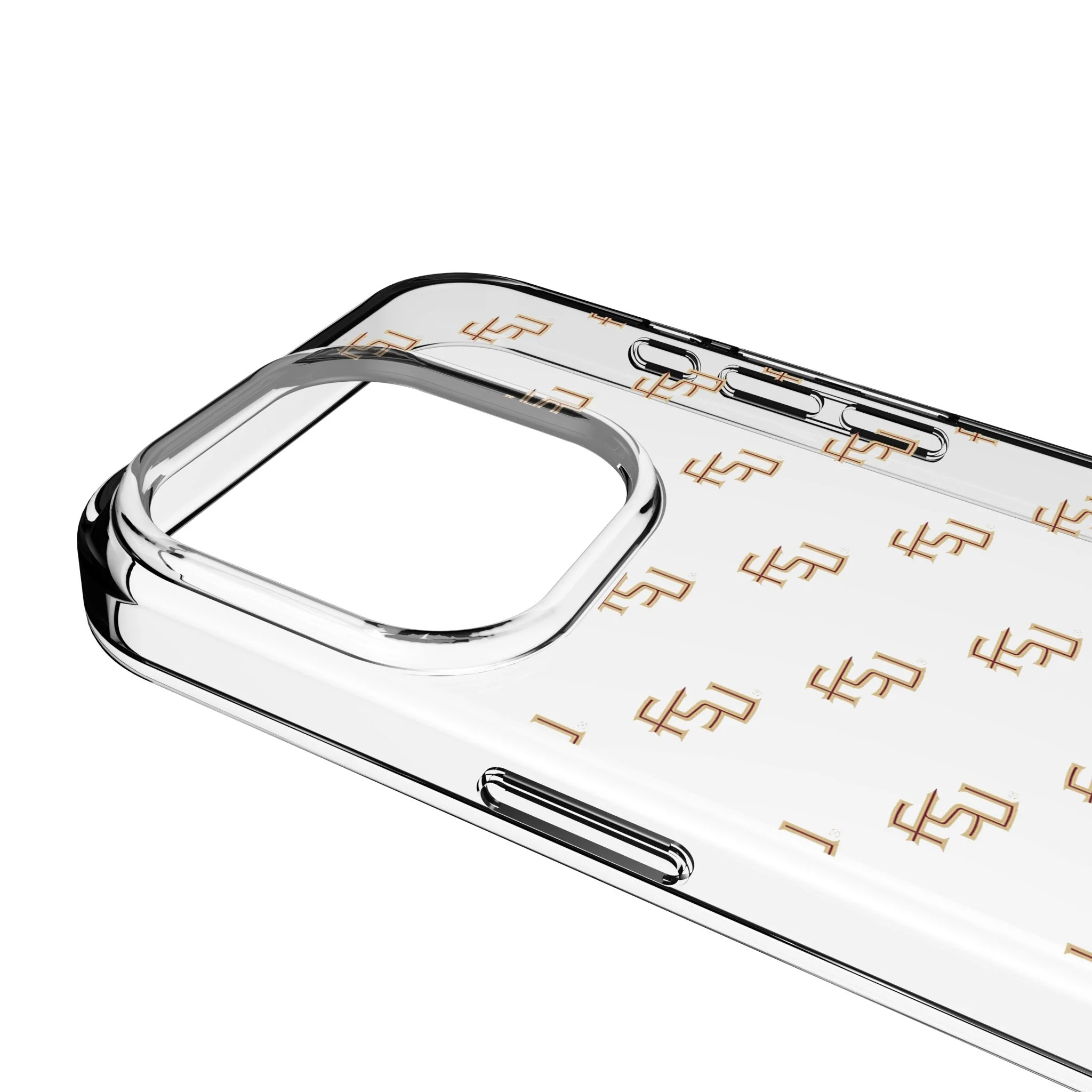 Florida State University Seminoles Fashion Pattern Clear Phone Case for Apple iPhone - Image 3