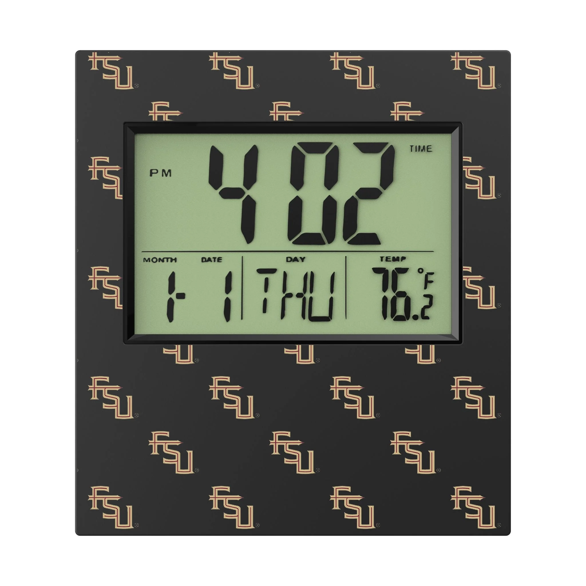 Florida State University Seminoles Fashion Pattern Wall Clock - Image 2