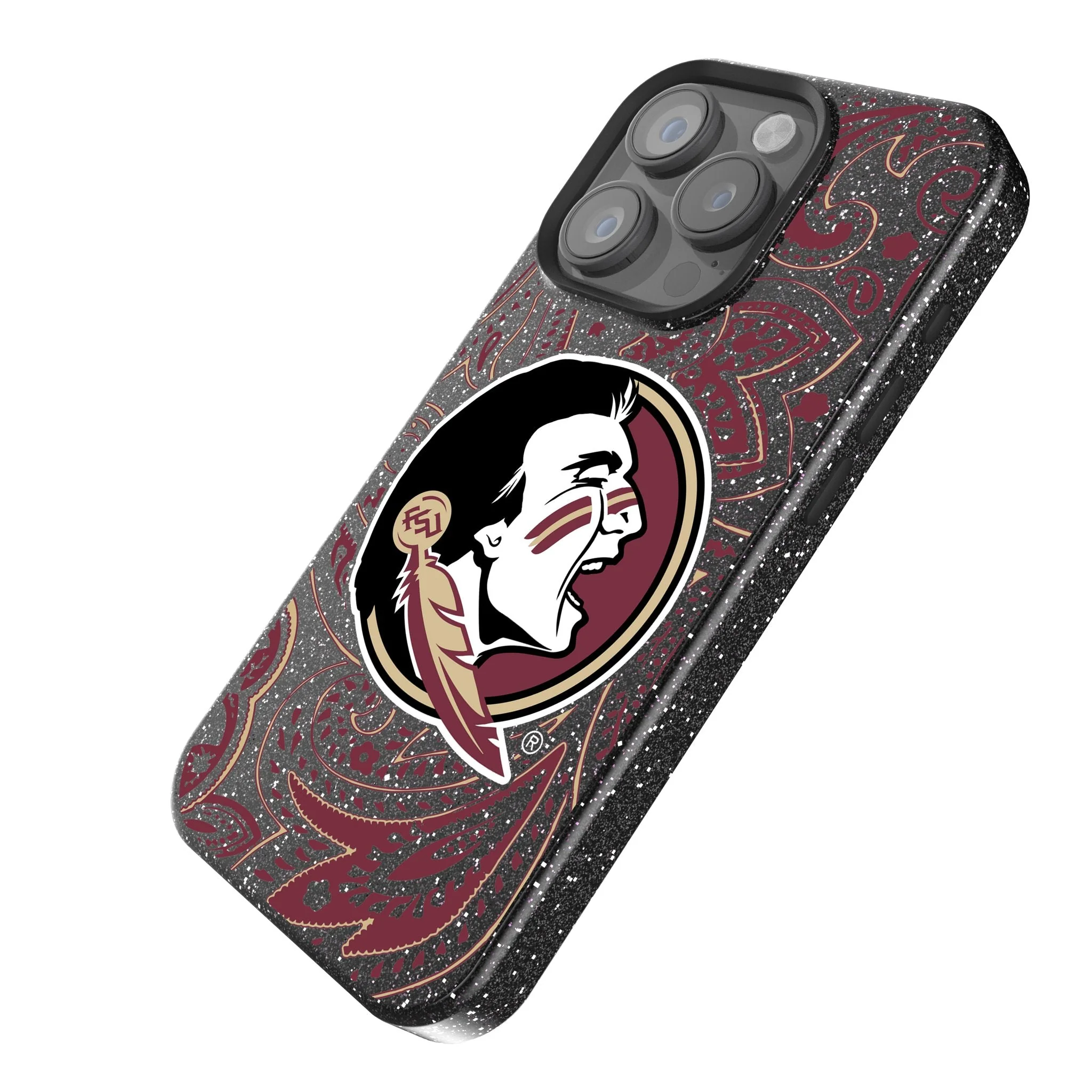 Florida State University Seminoles Paisley Bling Phone Case - Image 2
