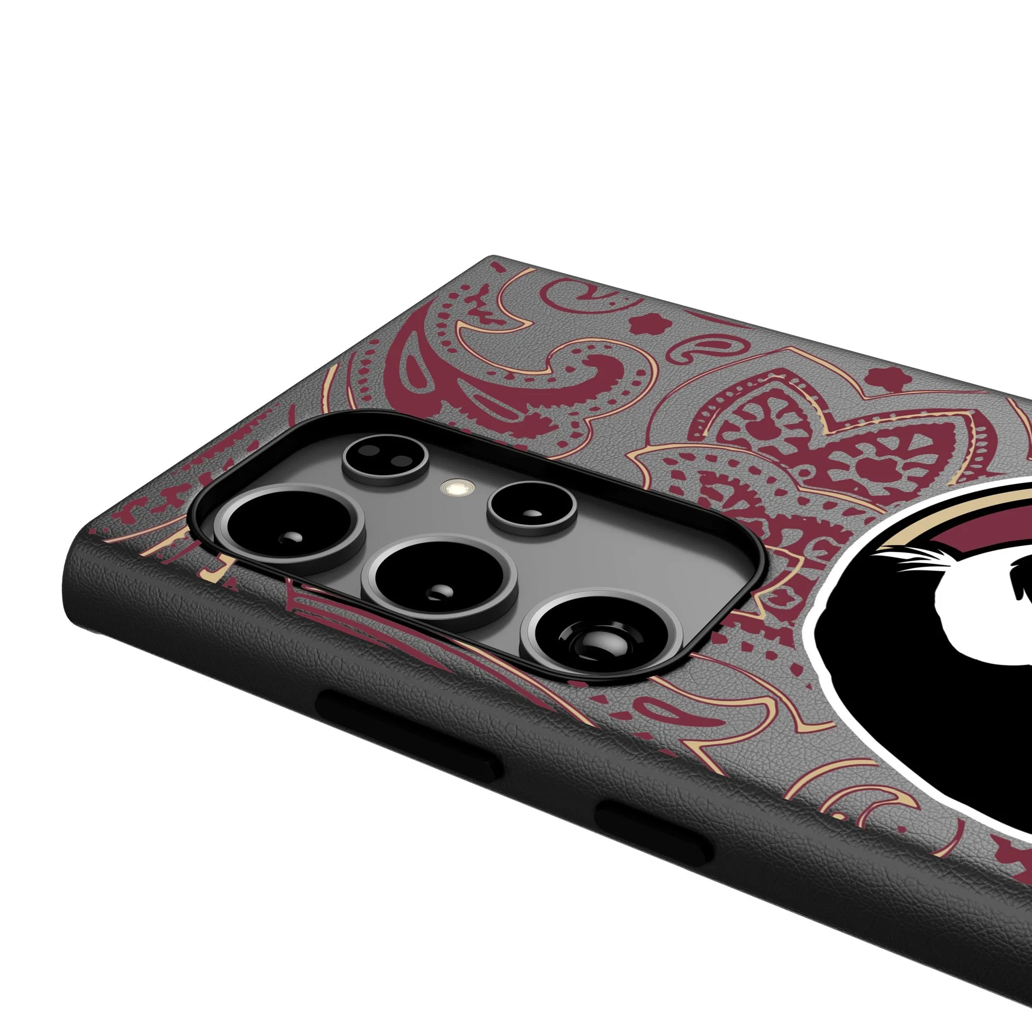 Florida State University Seminoles Paisley MagSafe Compatible Phone Case for Samsung Galaxy - Image 4