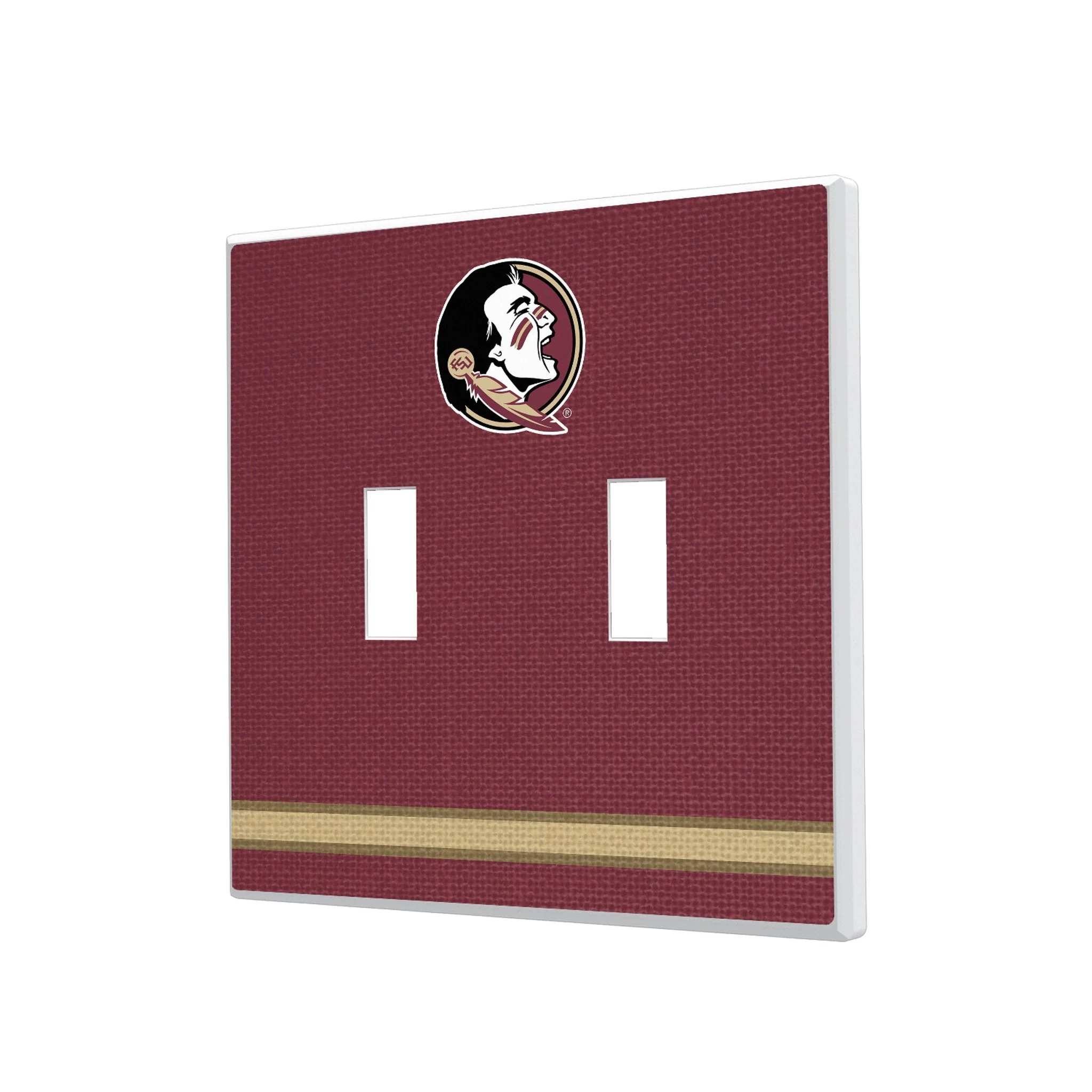 Florida State University Seminoles Stripe Hidden-Screw Light Switch Plate - Image 3