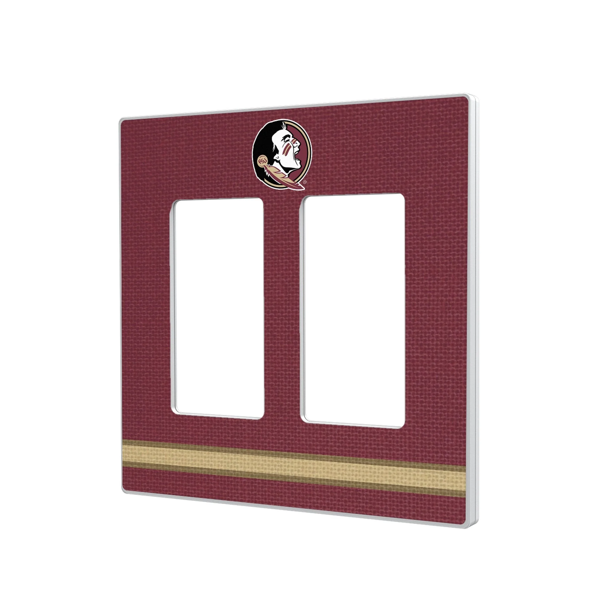 Florida State University Seminoles Stripe Hidden-Screw Light Switch Plate - Image 4