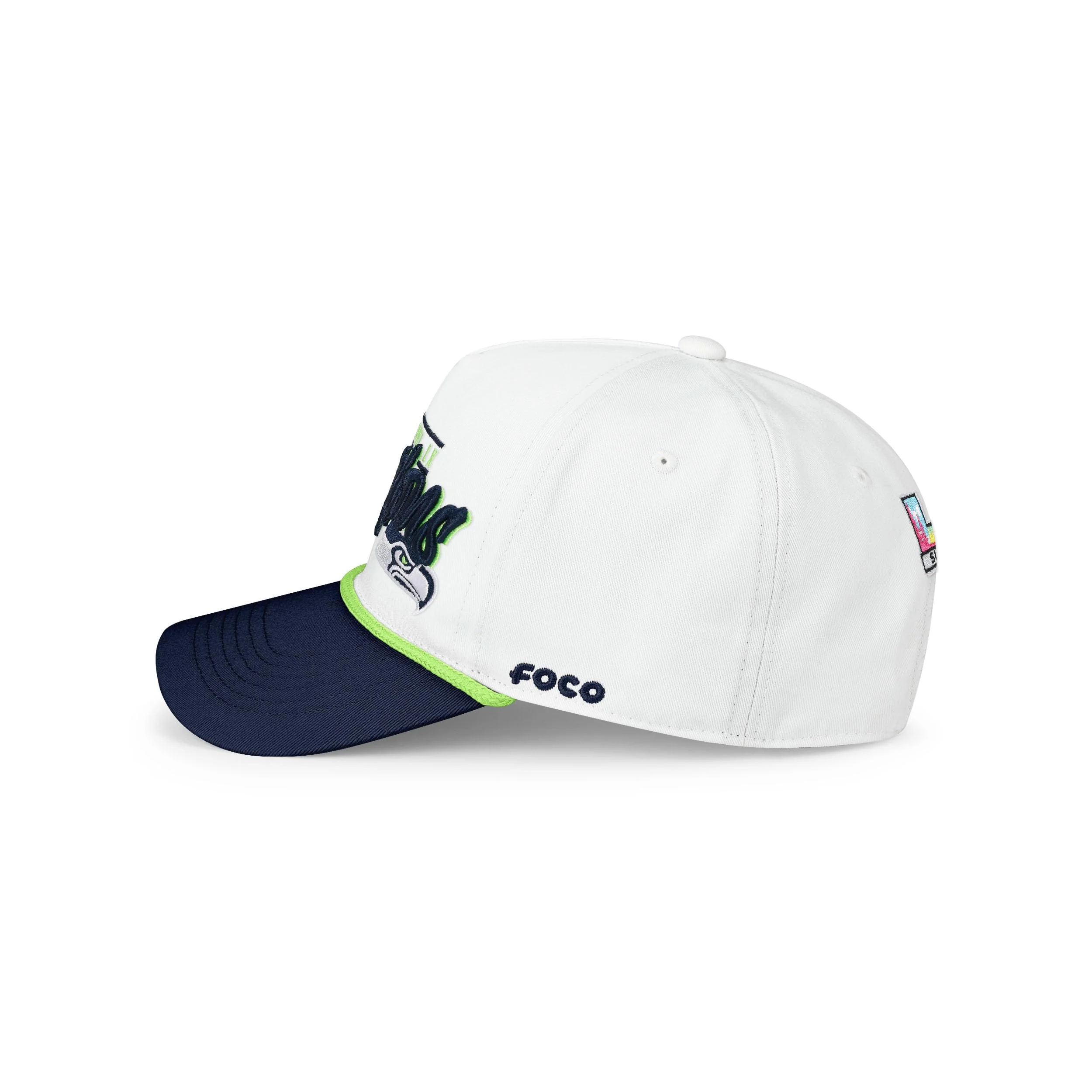 FOCO Seattle Seahawks NFL Super Bowl LX Champions Monty Script Marquee RF Cap - Image 5