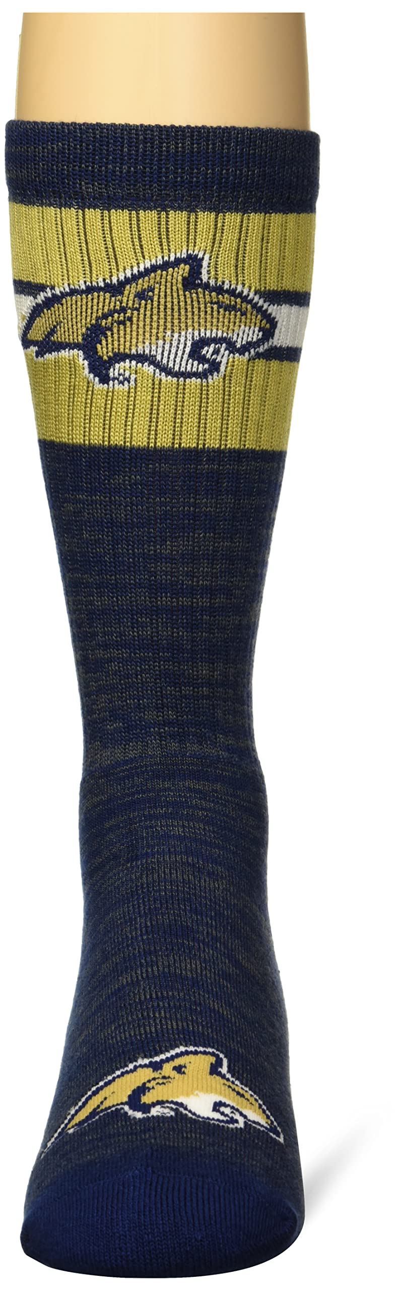 For Bare Feet Men's NCAA Montana State Bobcats First String Crew Sock Team Color Large - Image 2