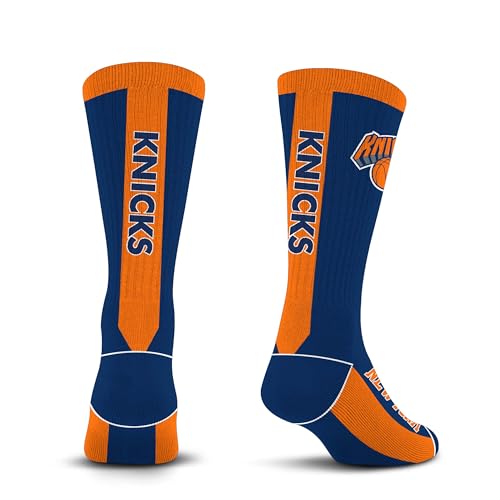 For Bare Feet NBA NEW YORK KNICKS MVP Crew Sock Team Color Large - Image 9
