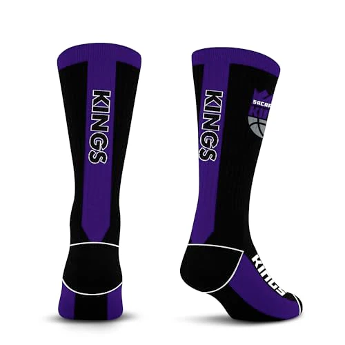 For Bare Feet NBA SACRAMENTO KINGS MVP Crew Sock Team Color Large - Image 4