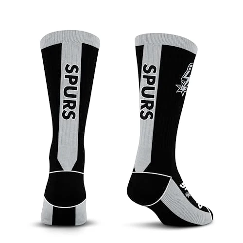 For Bare Feet NBA SAN ANTONIO SPURS MVP Crew Sock Team Color Large - Image 4