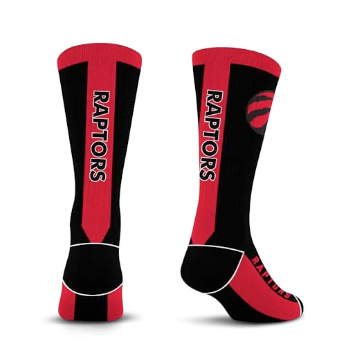 For Bare Feet NBA TORONTO RAPTORS MVP Crew Sock Team Color Large - Image 4