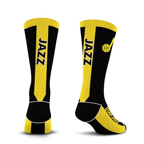 For Bare Feet NBA UTAH JAZZ MVP Crew Sock Team Color Large - Image 4