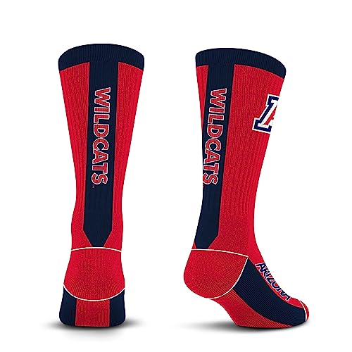 For Bare Feet NCAA ARIZONA WILDCATS MVP Crew Sock Team Color Large - Image 4