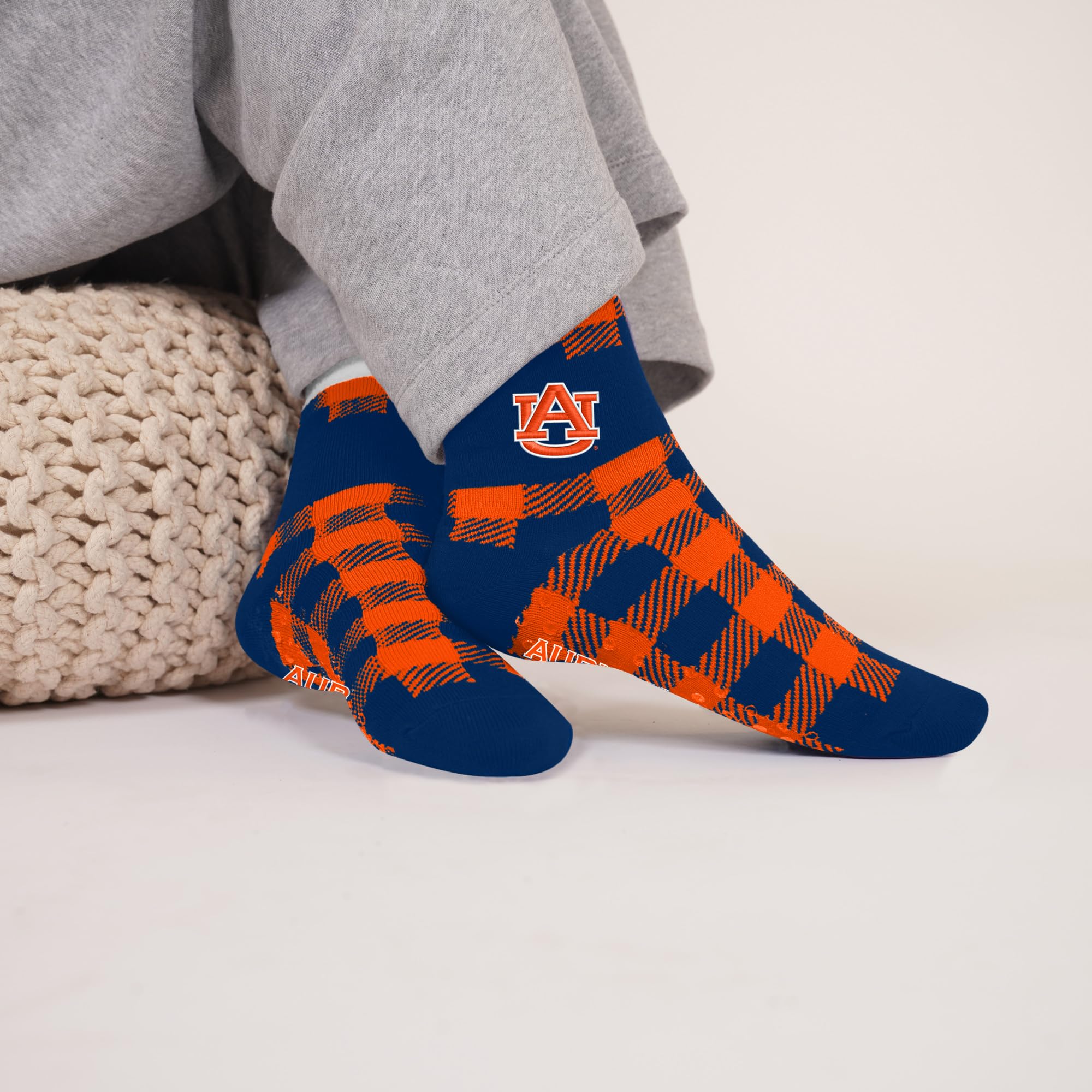 For Bare Feet NCAA AUBURN TIGERS Cozy Buff Plush Cabin Sock Team Color OSFM - Image 3