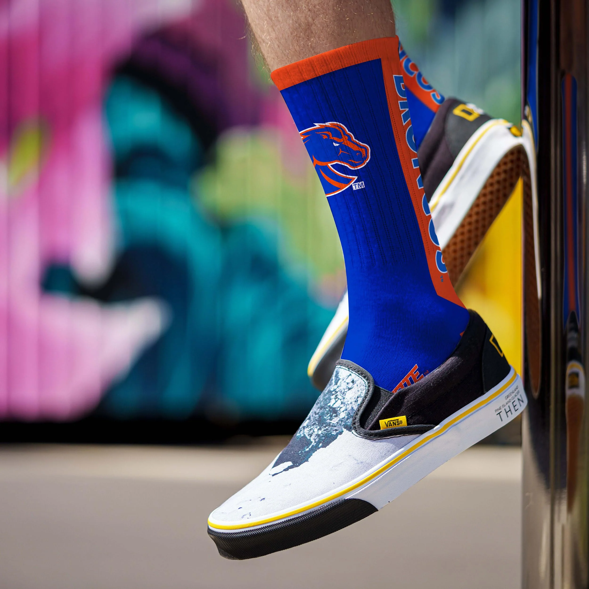 For Bare Feet NCAA BOISE STATE BRONCOS MVP Crew Sock Team Color Large - Image 3