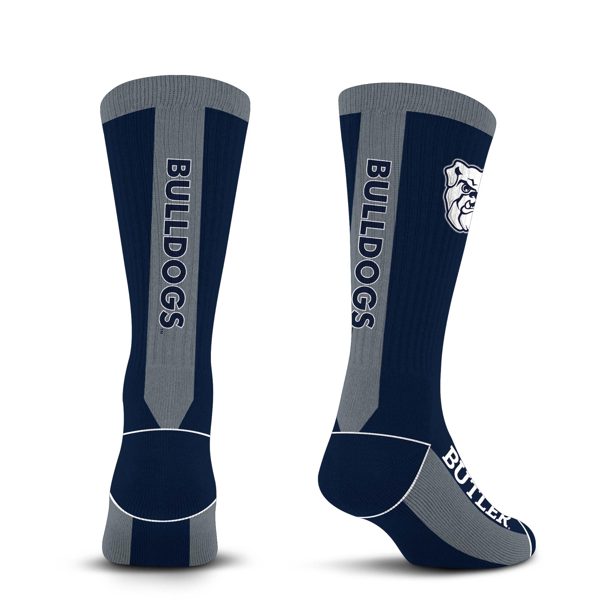 For Bare Feet NCAA BUTLER BULLDOGS MVP Crew Sock Team Color Large