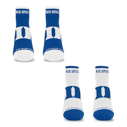 For Bare Feet NCAA DUKE BLUE DEVILS Front and Center 2 Pack Team Colors Large - Image 4