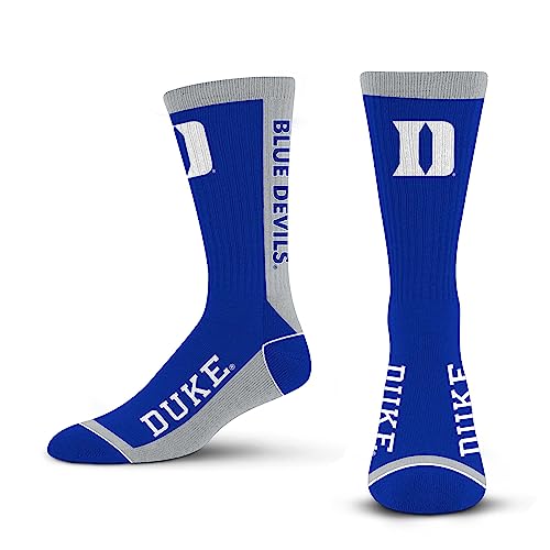 For Bare Feet NCAA DUKE BLUE DEVILS MVP Crew Sock Team Color Large - Image 8