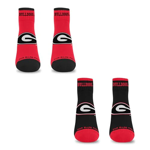 For Bare Feet NCAA GEORGIA BULLDOGS Front and Center 2 Pack Team Colors Large - Image 4