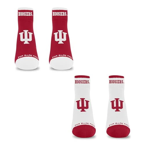 For Bare Feet NCAA INDIANA HOOSIERS Front and Center 2 Pack Team Colors Large - Image 3