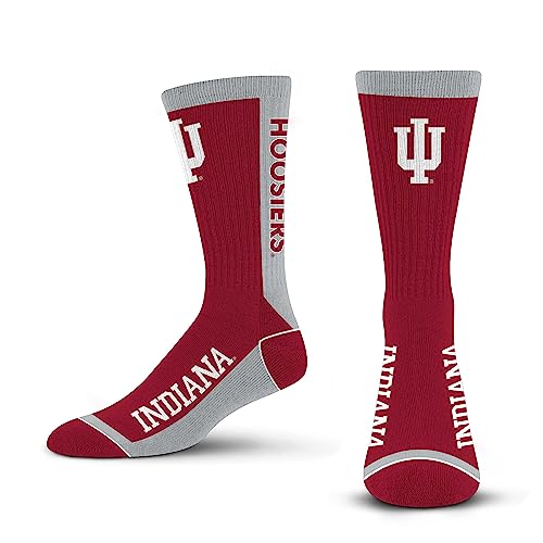 For Bare Feet NCAA INDIANA HOOSIERS MVP Crew Sock Team Color Large - Image 4