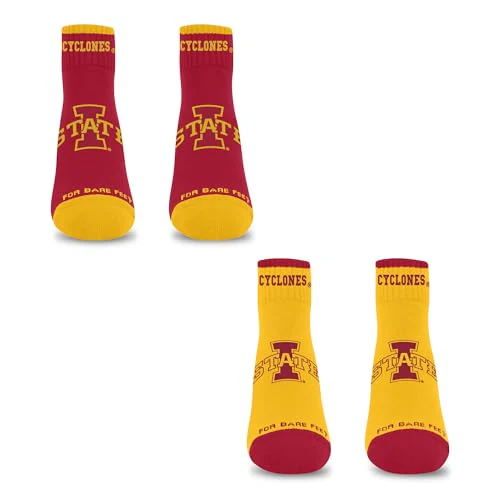 For Bare Feet NCAA IOWA STATE CYCLONES Front and Center 2 Pack Team Colors Large - Image 4