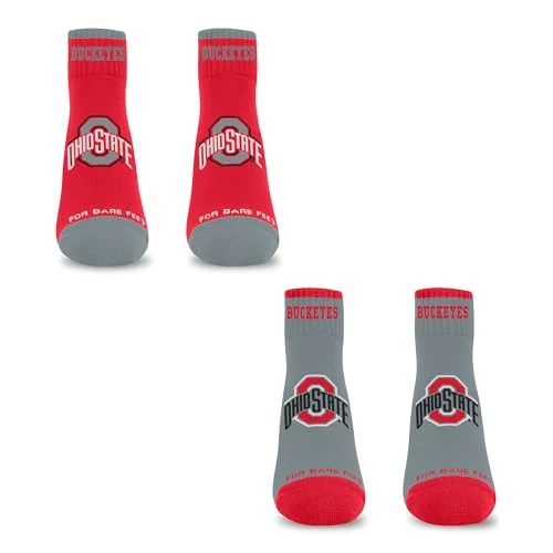For Bare Feet NCAA OHIO STATE BUCKEYES Front and Center 2 Pack Team Colors Large - Image 3