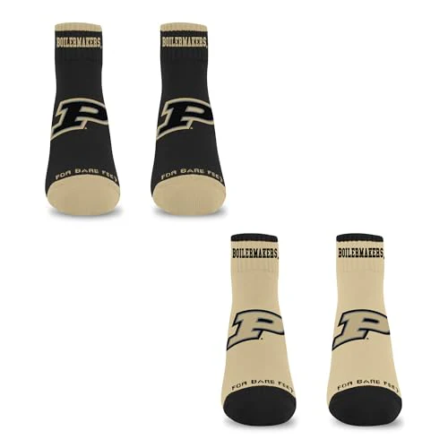 For Bare Feet NCAA PURDUE BOILERMAKERS Front and Center 2 Pack Team Colors Large - Image 4