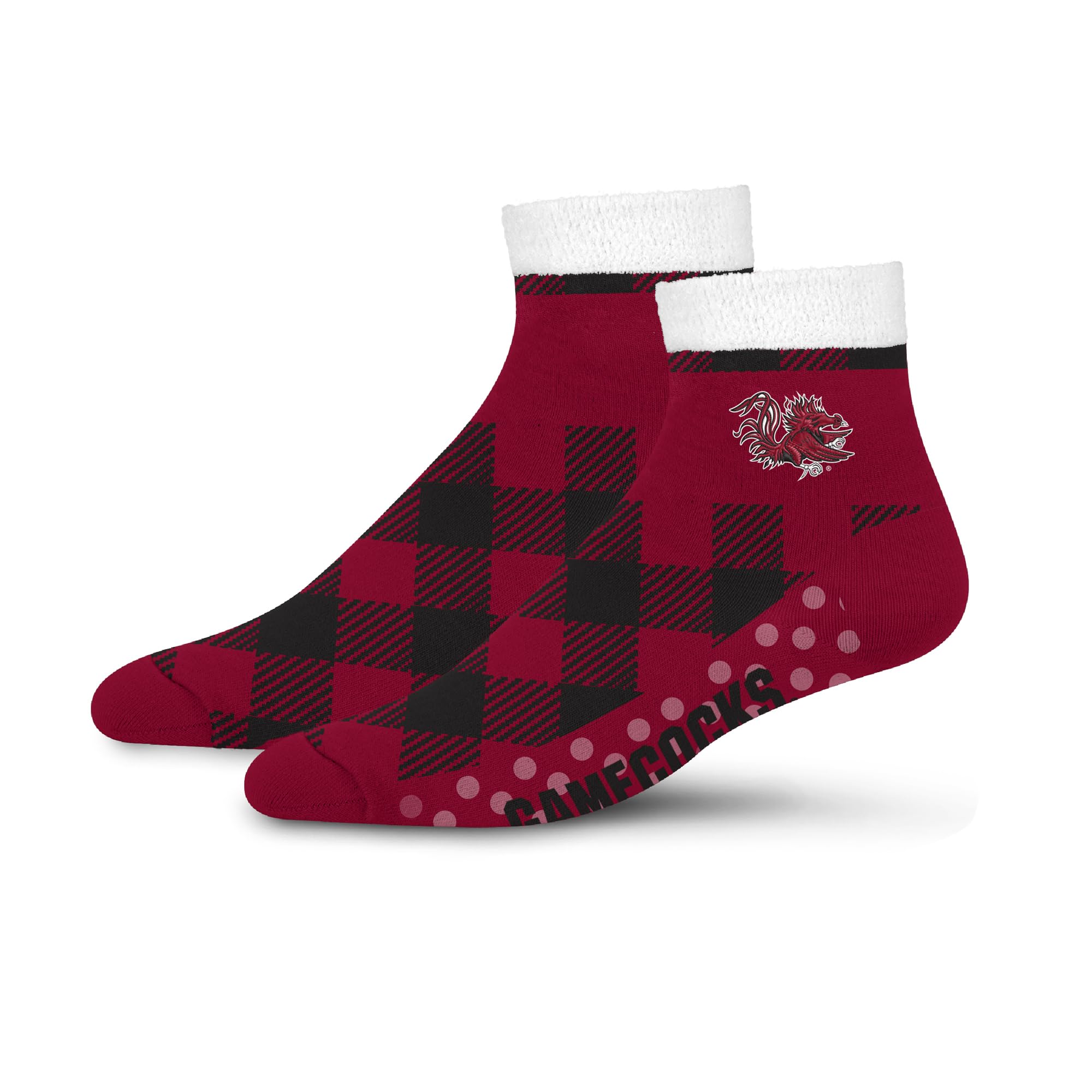 For Bare Feet NCAA SOUTH CAROLINA GAMECOCKS Cozy Buff Plush Cabin Sock Team Color OSFM