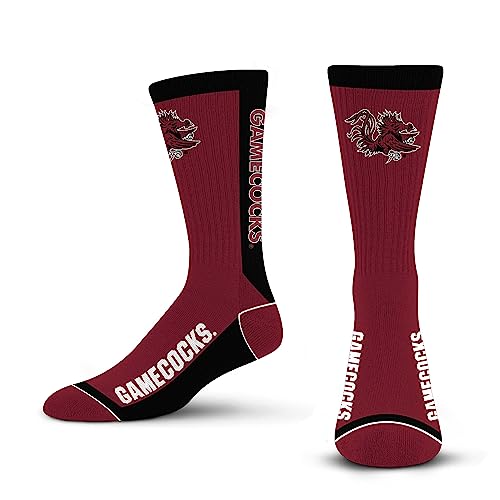 For Bare Feet NCAA SOUTH CAROLINA GAMECOCKS MVP Crew Sock Team Color Large - Image 4