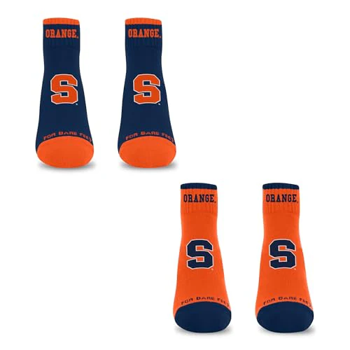For Bare Feet NCAA SYRACUSE ORANGE Front and Center 2 Pack Team Colors Large - Image 4