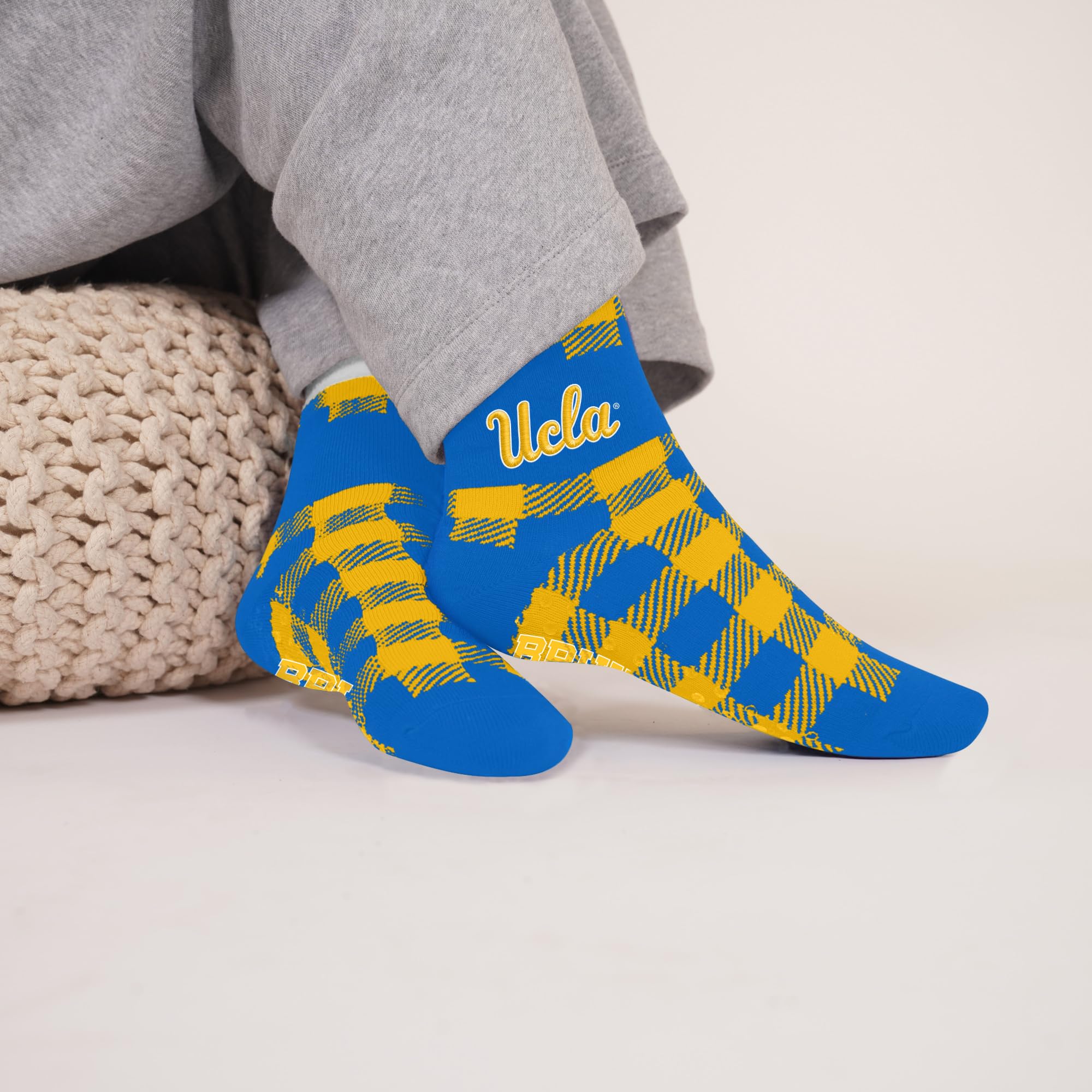 For Bare Feet NCAA UCLA BRUINS Cozy Buff Plush Cabin Sock Team Color OSFM - Image 2