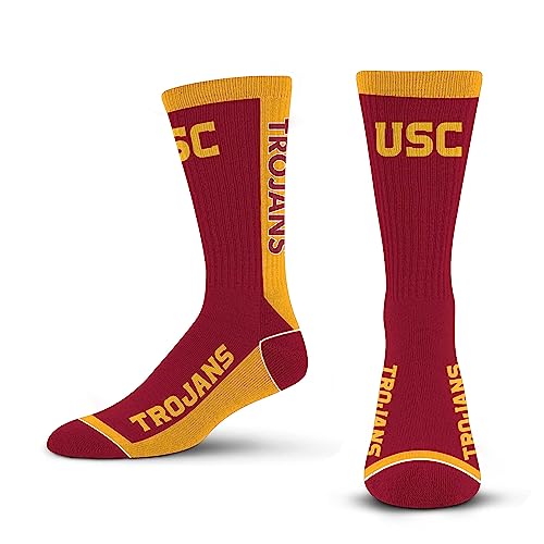 For Bare Feet NCAA USC TROJANS MVP Crew Sock Team Color Large - Image 8