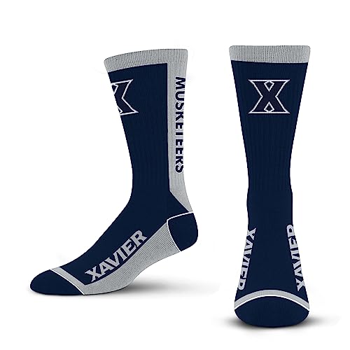 For Bare Feet NCAA XAVIER MUSKETEERS MVP Crew Sock Team Color Large - Image 4