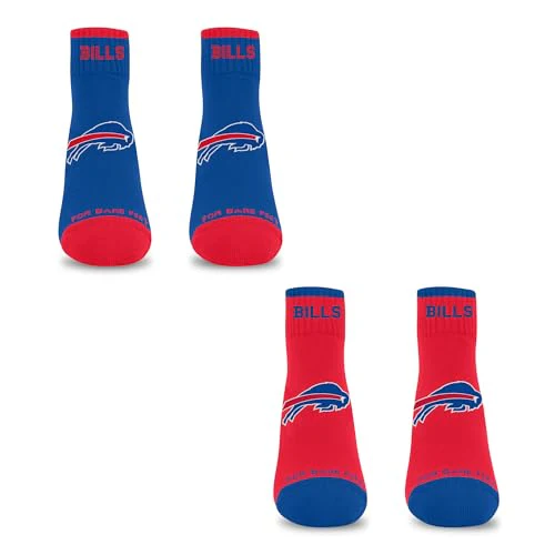 For Bare Feet NFL BUFFALO BILLS Front and Center 2 Pack Team Colors Large - Image 3