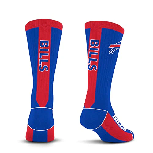 For Bare Feet NFL BUFFALO BILLS MVP Crew Sock Team Color Large - Image 4