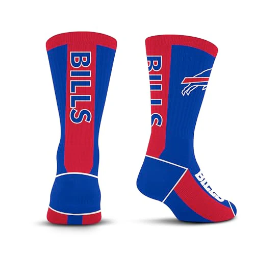 For Bare Feet NFL BUFFALO BILLS MVP Crew Sock Team Color Youth - Image 3