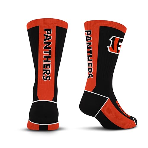For Bare Feet NFL CINCINNATI BENGALS MVP Crew Sock Team Color Youth - Image 3