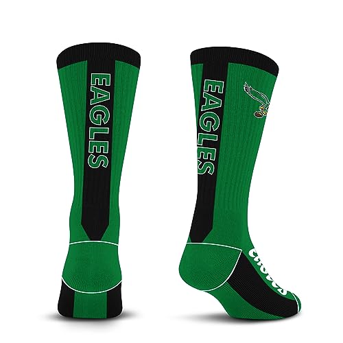 For Bare Feet NFL Classic PHILADELPHIA EAGLES MVP Crew Sock Team Color Large - Image 4
