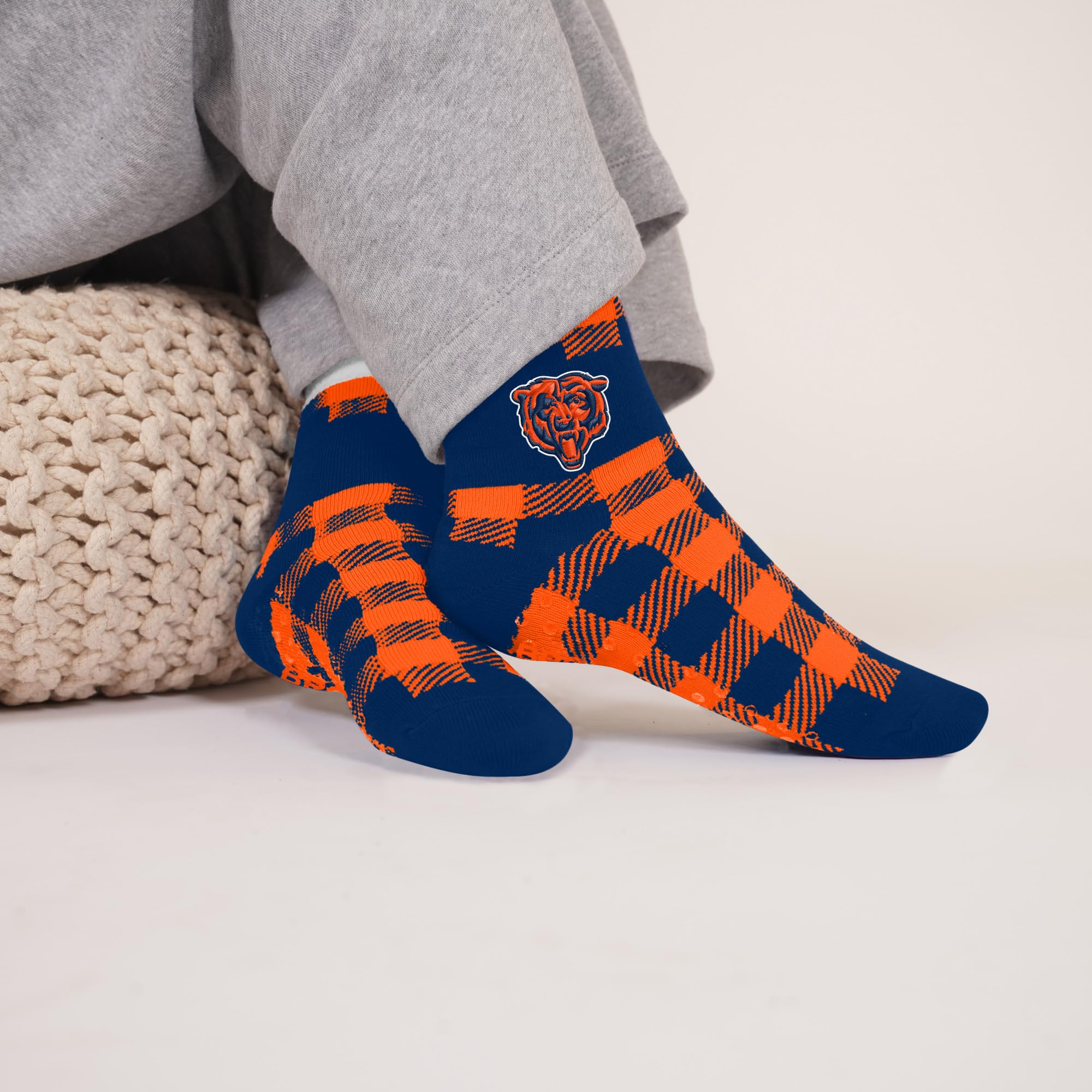For Bare Feet NFL DENVER BRONCOS Cozy Buff Plush Cabin Sock Team Color OSFM - Image 2