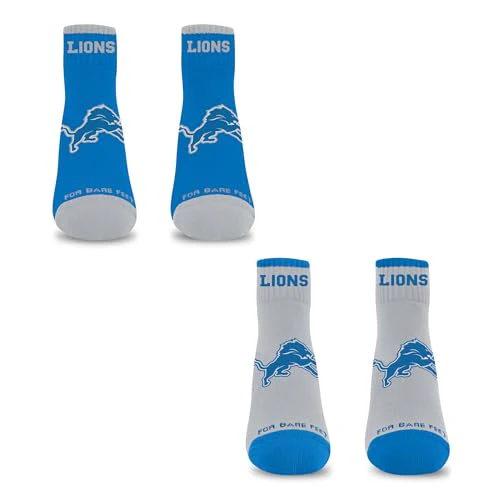 For Bare Feet NFL DETROIT LIONS Front and Center 2 Pack Team Colors Large - Image 3