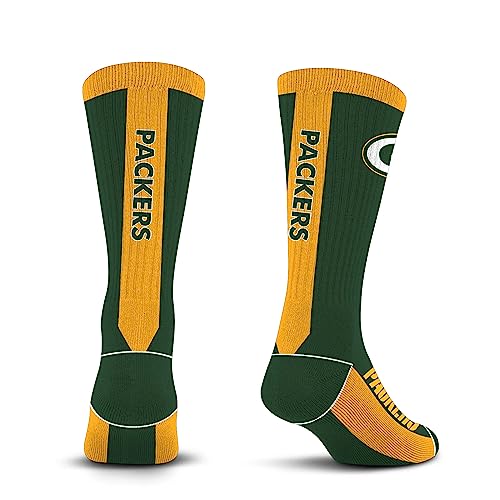 For Bare Feet NFL GREEN BAY PACKERS MVP Crew Sock Team Color Large - Image 4