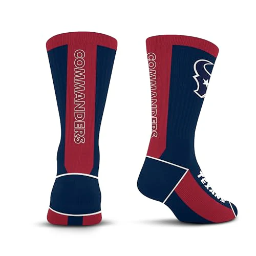 For Bare Feet NFL HOUSTON TEXANS MVP Crew Sock Team Color Youth - Image 3