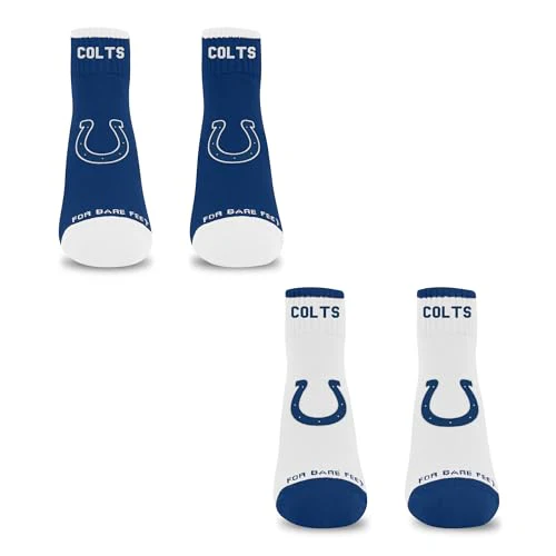 For Bare Feet NFL INDIANAPOLIS COLTS Front and Center 2 Pack Team Colors Large - Image 3