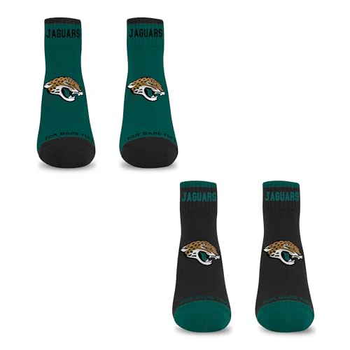 For Bare Feet NFL JACKSONVILLE JAGUARS Front and Center 2 Pack Team Colors Large - Image 3