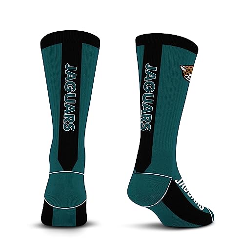For Bare Feet NFL JACKSONVILLE JAGUARS MVP Crew Sock Team Color Large - Image 4