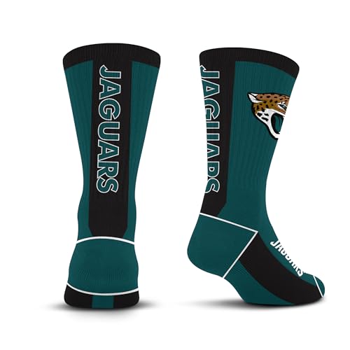For Bare Feet NFL JACKSONVILLE JAGUARS MVP Crew Sock Team Color Youth - Image 3