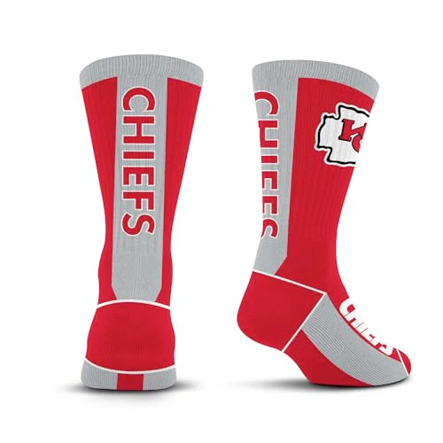 For Bare Feet NFL KANSAS CITY CHIEFS MVP Crew Sock Team Color Youth - Image 3