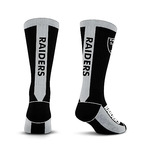 For Bare Feet NFL LAS VEGAS RAIDERS MVP Crew Sock Team Color Large - Image 9