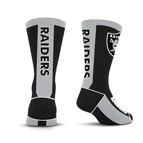 For Bare Feet NFL LAS VEGAS RAIDERS MVP Crew Sock Team Color Youth - Image 10